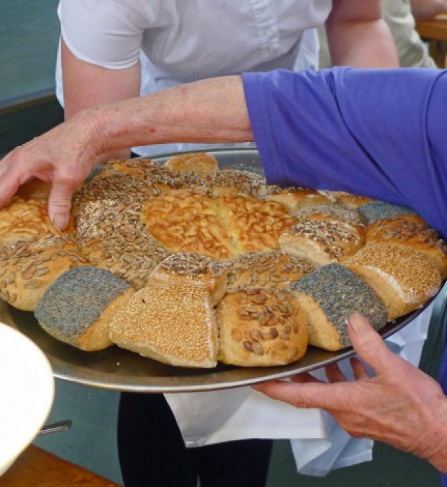 Saturday LUNCH wonderful German breads.